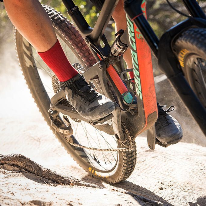 Giro Comp Racer High Rise Sock in Action Giro Comp Racer High Rise Sock in Action